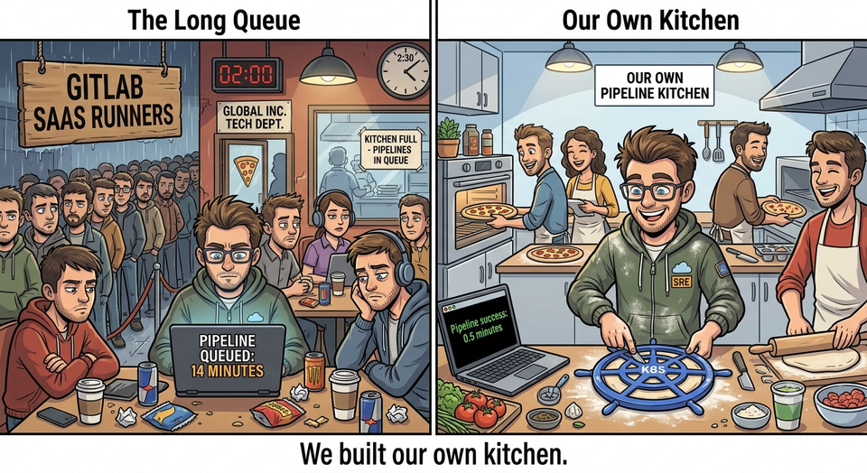 🍕 The Day Our GitLab Pipeline Queue Broke Us — And What We Did About It